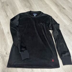 Polo by Ralph Lauren Men's Black Long Sleeve Sleepwear Shirt